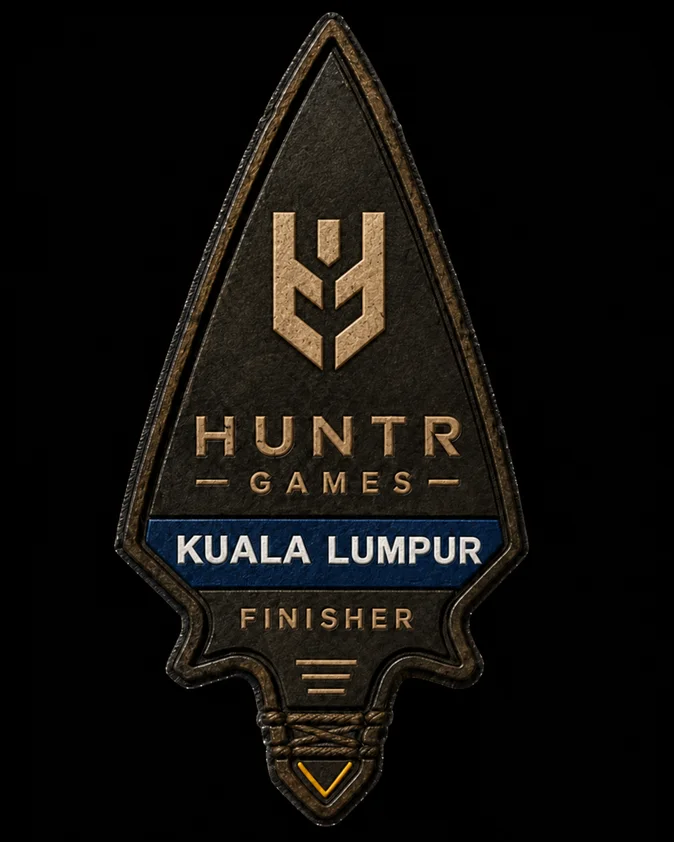 HUNTR Games finisher badge