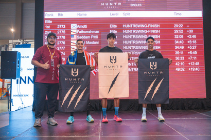 Leaderboards and podium flags