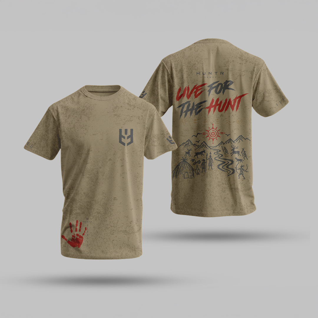 HUNTR Tee CREAM — Live for the Hunt