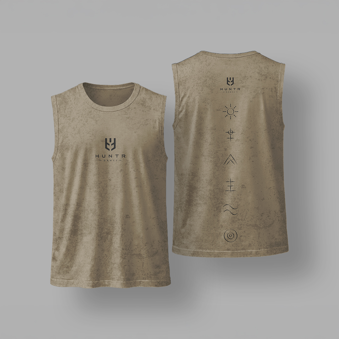 HUNTR Vest CREAM — Earth Flow