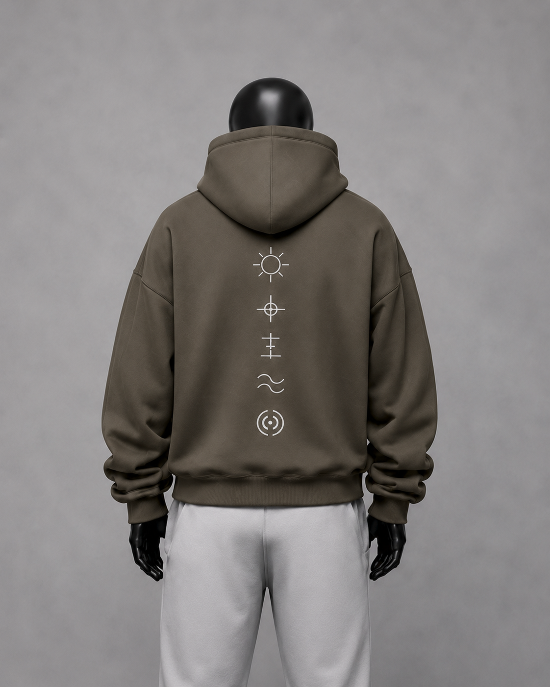 HOODIE EARTH FLOW OLIVE GREEN 